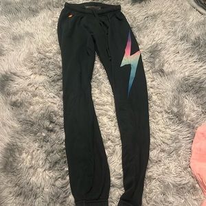 Aviator Nation Rainbow Bolt Sweatpants